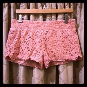 Coral Pink Shorts w/ Thick Waistband
